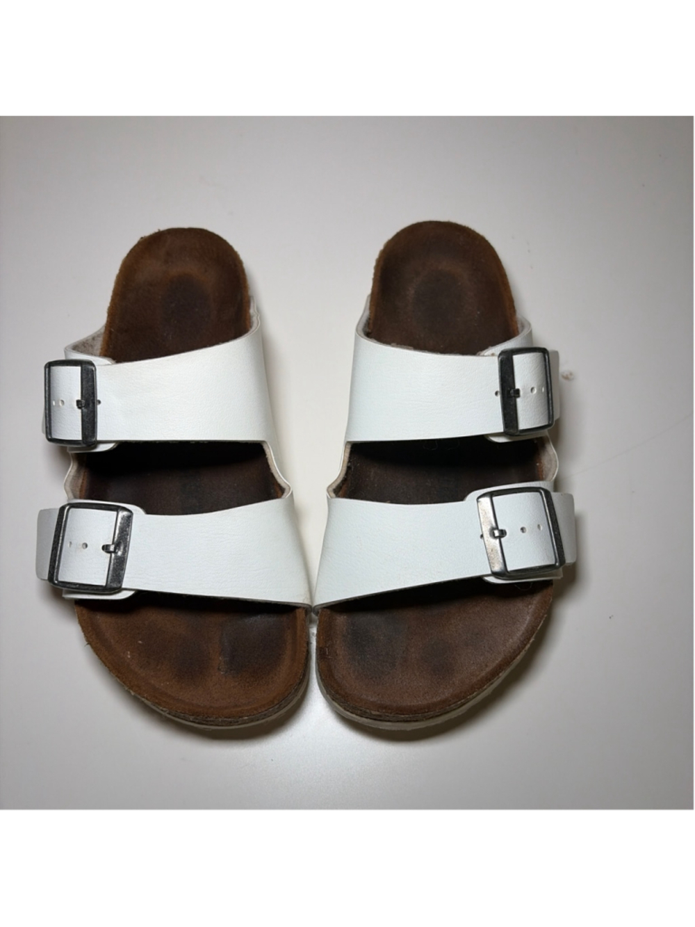 Birkenstock Arizona Slide Sandal - Women's White Leather Size 37 US 6